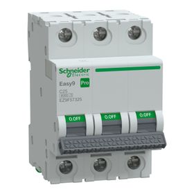 Schneider EZ9F57325 Easy9 Pro 3P 25 A C Eğrisi Otomatik Sigorta