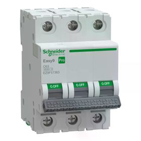Schneider EZ9F57363 Easy9 Pro 3P 63 A C Eğrisi Otomatik Sigorta