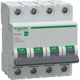 Schneider EZ9F57425 Easy9 Pro 4P 25 A C Eğrisi Otomatik Sigorta