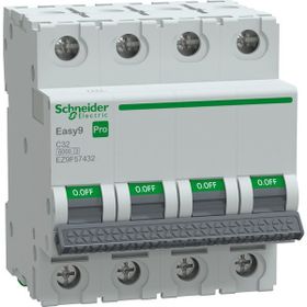 Schneider EZ9F57432 Easy9 Pro 4P 32 A C Eğrisi Otomatik Sigorta