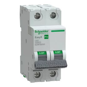 Schneider EZ9F59263 Easy9 Pro 2P 63 A C Eğrisi Otomatik Sigorta