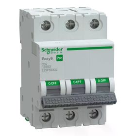 Schneider EZ9F59332 Easy9 Pro 3P 32A C Eğrisi Otomatik Sigorta
