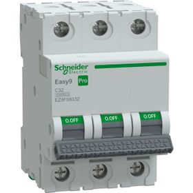 Schneider EZ9F59332 Easy9 Pro 3P 32A C Eğrisi Otomatik Sigorta