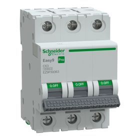 Schneider EZ9F59363 Easy9 Pro 3P 63 A C Eğrisi Otomatik Sigorta
