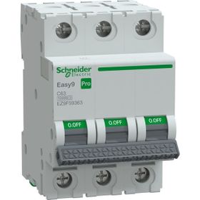 Schneider EZ9F59363 Easy9 Pro 3P 63 A C Eğrisi Otomatik Sigorta