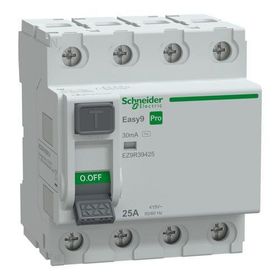 Schneider EZ9R39425 Easy9 Pro 4P 25 A AC Tipi 30 mA Kaçak Akım Koruma Rölesi