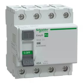 Schneider EZ9R39440 Easy9 Pro 4P 40 A AC Tipi 30 mA Kaçak Akım Koruma Rölesi
