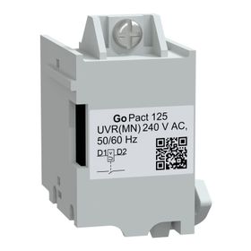 Schneider G12UVR230AC GoPact MCCB 125 MN AC 230 Watt Düşük Gerilim Bobini