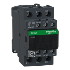 Schneider LC1D38ED Tesys D 440 Watt 38A 3P Ac3 48 Watt DC Bobinli Kontaktör