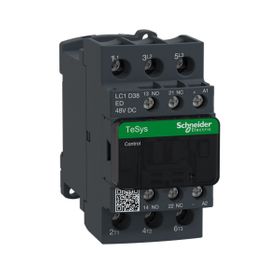 Schneider LC1D38ED Tesys D 440 Watt 38A 3P Ac3 48 Watt DC Bobinli Kontaktör