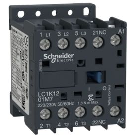 Schneider LC1K1201E7 Tesys K 48 Watt AC Bobinli 440 Watt 3P 3NA Ac3 12 Kontaktör