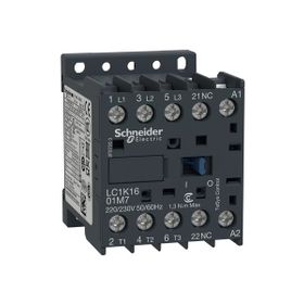Schneider LC1K1601F7 Tesys K 110 Watt AC 1NK 3P Ac3 16 Kontaktör