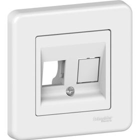 Schneider LNA4401121 Leona 2'li Beyaz Çerçeveli RJ45 Data Priz Kapağı