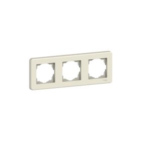 Schneider LNA5800323 Leona 3'lü Yatay Krem Çerçeve
