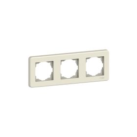 Schneider LNA5800323 Leona 3'lü Yatay Krem Çerçeve