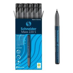 Schneider Maxx 220 S 0.4 mm Siyah 10'lu Asetat Kalemi