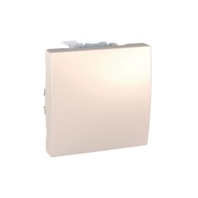 Schneider MGU3.201.25 Unica Top/Class 250V AC 10A 2 Modül Fildişi Külbütör Anahtarı