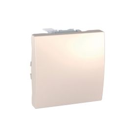Schneider MGU3.201.25 Unica Top/Class 250V AC 10A 2 Modül Fildişi Külbütör Anahtarı
