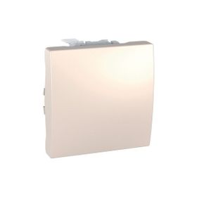 Schneider MGU3.201.25 Unica Top/Class 250V AC 10A 2 Modül Fildişi Külbütör Anahtarı