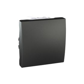Schneider MGU3.206.12 Unica Top/Class 250V AC 10A 2 Modül Grafit Liht Buton