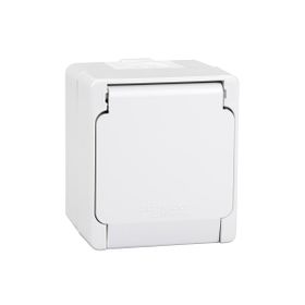 Schneider NML3100121 Nemliyer Beyaz Kapaklı Topraklı Priz