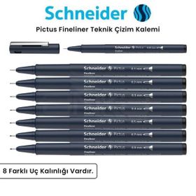 Schneider Pictus Fineliner Siyah Teknik Çizim Kalemi