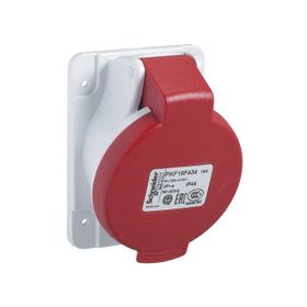 Schneider PKF16F435 5x16A Trifaze 3P-N-T Ip44 Vidalı Eğik Makine Prizi