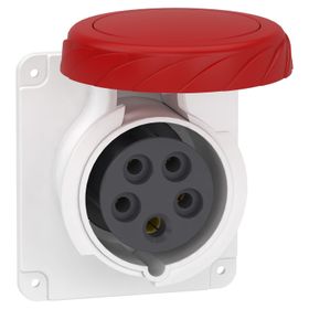 Schneider PKF16G735 Pratika 380-415V AC 5x16A 3P+N+E Trifaze IP67 Vida Bağlantılı Düz Makine Prizi