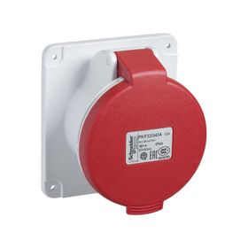 Schneider PKF32G435 5x32A Trifaze 3P-N-T Ip44 Vidalı Düz Makine Prizi