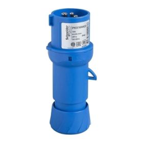 Schneider PKX16M423 Pratika 3x16A 2P+T IP44 Monofaze Hızlı Bağlantı Düz Fiş