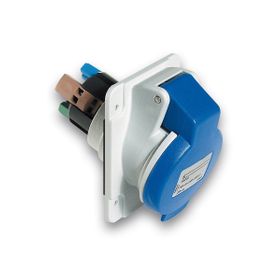 Schneider PKY16F423 Pratika 3x16A 2P+T IP44 Monofaze Hızlı Bağlantı Eğik Makina Prizi