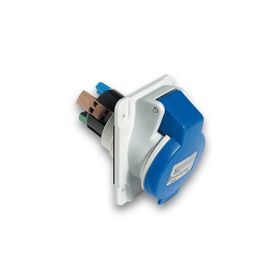 Schneider PKY16F423 Pratika 3x16A 2P+T IP44 Monofaze Hızlı Bağlantı Eğik Makina Prizi