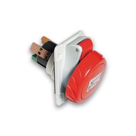 Schneider PKY16F734 Pratika 380-415V AC 4x16A 3P+E Trifaze IP67 Hızlı Bağlantı Eğik Makine Prizi