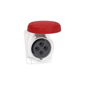 Schneider PKY16F734 Pratika 380-415V AC 4x16A 3P+E Trifaze IP67 Hızlı Bağlantı Eğik Makine Prizi