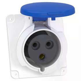 Schneider PKY32F423 Pratika 200-250V AC 3x32A 2P+E Monofaze IP44 Hızlı Bağlantı Eğik Makine Prizi
