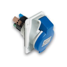 Schneider PKY32F423 Pratika 200-250V AC 3x32A 2P+E Monofaze IP44 Hızlı Bağlantı Eğik Makine Prizi