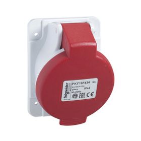 Schneider PKY32F435 5x32A Trifaze 3P+N+T Ip44 Hızlı Eğik Makine Prizi