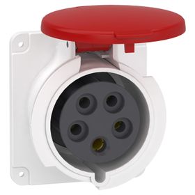 Schneider PKY32G435 Pratika 380-415V AC 5x32A 3P+N+E Trifaze IP44 Hızlı Bağlantılı Düz Makine Prizi
