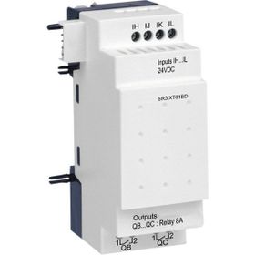 Schneider SR3XT61BD Zelio Logic için 24 Watt DC 6 Giriş Çıkışlı Dijital Giriş Çıkış Genişletme Modülü
