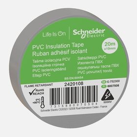 Schneider Thorsman 19 mm 20 mt Gri İzole Bant
