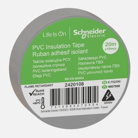 Schneider Thorsman 19 mm 20 mt Gri İzole Bant