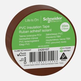 Schneider Thorsman 19 mm 20 mt Kahverengi İzole Bant