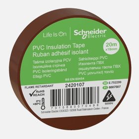 Schneider Thorsman 19 mm 20 mt Kahverengi İzole Bant