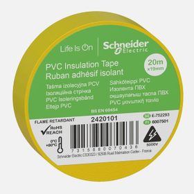 Schneider Thorsman 19 mm 20 mt Sarı İzole Bant