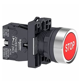 Schneider XA2-EA4342 1NK Kırmızı Stop Yaylı Buton