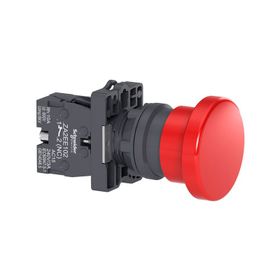 Schneider XA2-EC42 1NA Kırmızı Mantar Kafalı Yaylı Buton