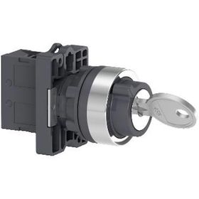 Schneider XA2-EG21 Siyah 0-1 1NA Kilitli Mandal Buton