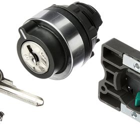 Schneider XA2-EG21 Siyah 0-1 1NA Kilitli Mandal Buton