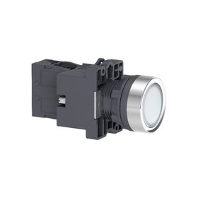 Schneider XA2-EW31B1 24VAC-DC Işıklı Yaylı Beyaz Buton