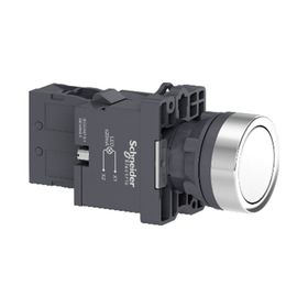 Schneider XA2-EW31M1 220VAC-DC Işıklı Yaylı Beyaz Buton